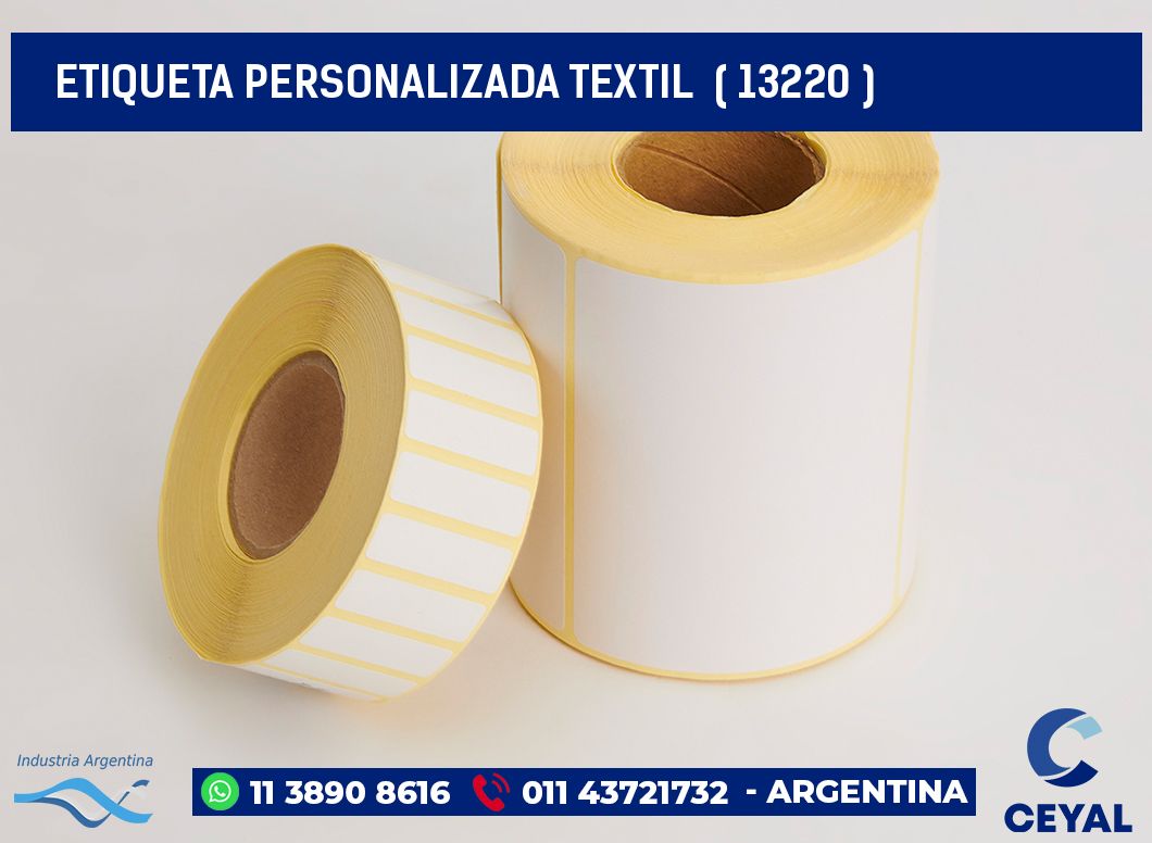 ETIQUETA PERSONALIZADA TEXTIL ( 13220 )