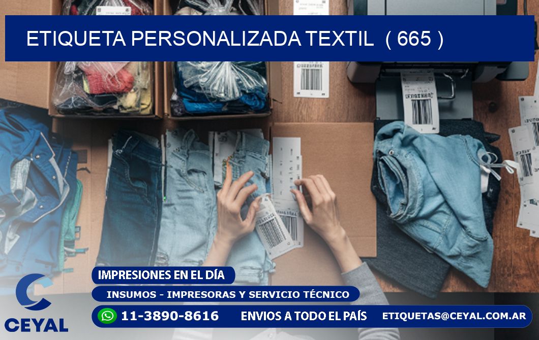 ETIQUETA PERSONALIZADA TEXTIL  ( 665 )