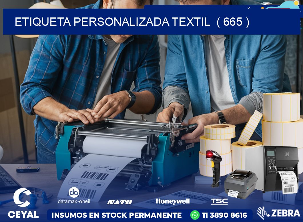 ETIQUETA PERSONALIZADA TEXTIL  ( 665 )