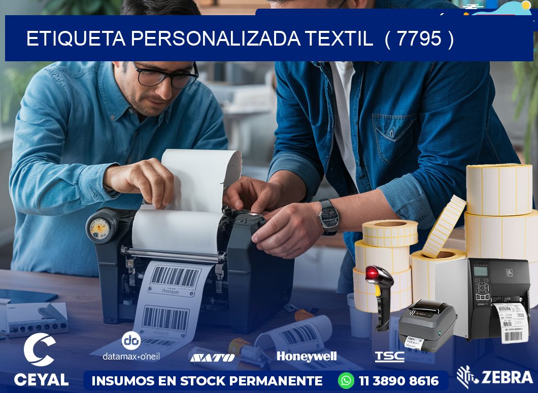 ETIQUETA PERSONALIZADA TEXTIL  ( 7795 )