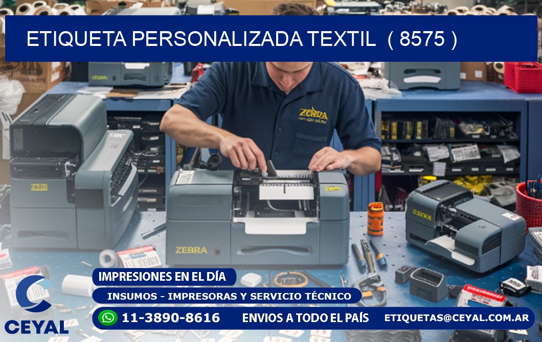 ETIQUETA PERSONALIZADA TEXTIL ( 8575 )