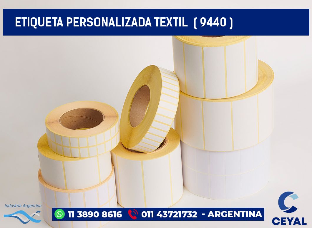 ETIQUETA PERSONALIZADA TEXTIL  ( 9440 )