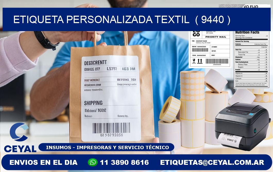 ETIQUETA PERSONALIZADA TEXTIL  ( 9440 )