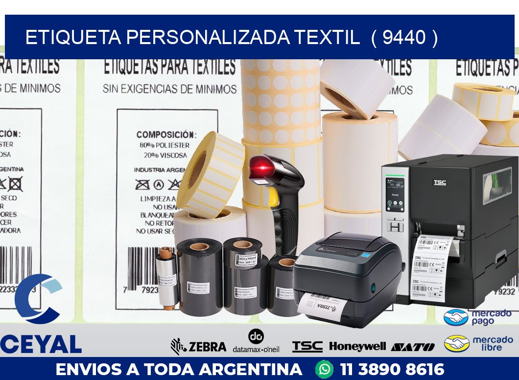 ETIQUETA PERSONALIZADA TEXTIL  ( 9440 )