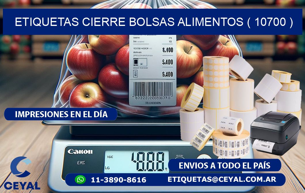 ETIQUETAS CIERRE BOLSAS ALIMENTOS ( 10700 )