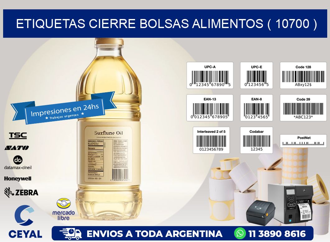 ETIQUETAS CIERRE BOLSAS ALIMENTOS ( 10700 )