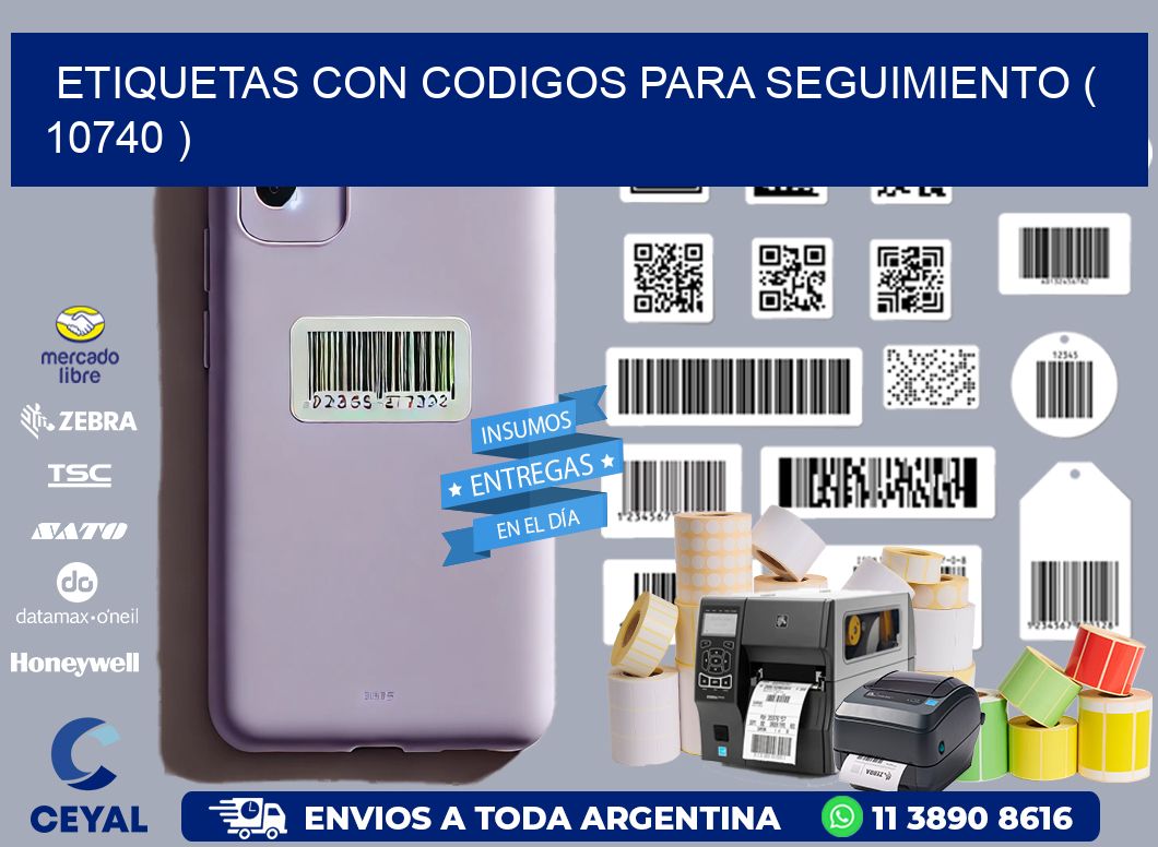 ETIQUETAS CON CODIGOS PARA SEGUIMIENTO ( 10740 )