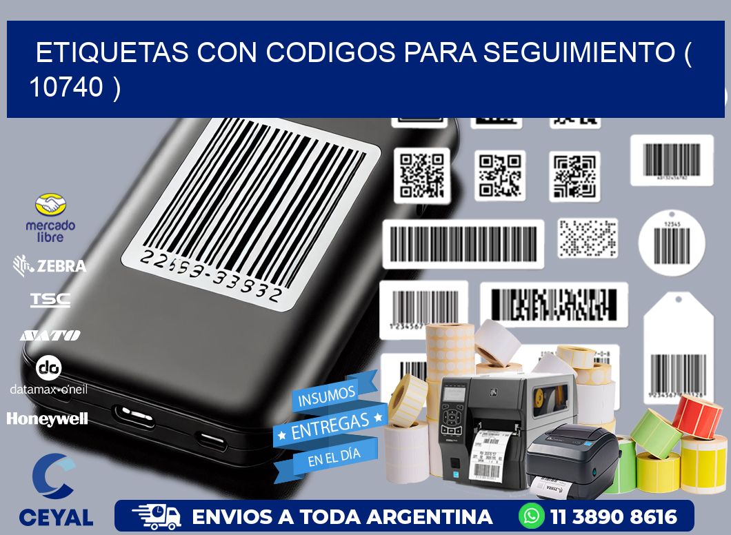 ETIQUETAS CON CODIGOS PARA SEGUIMIENTO ( 10740 )