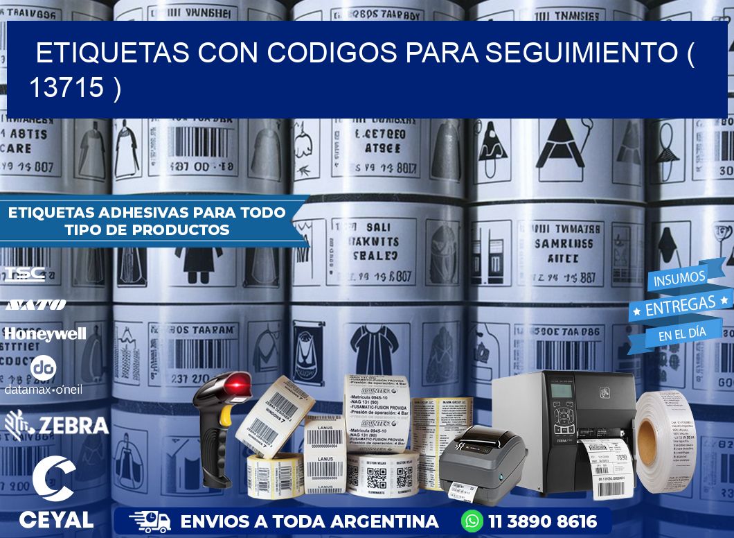 ETIQUETAS CON CODIGOS PARA SEGUIMIENTO ( 13715 )