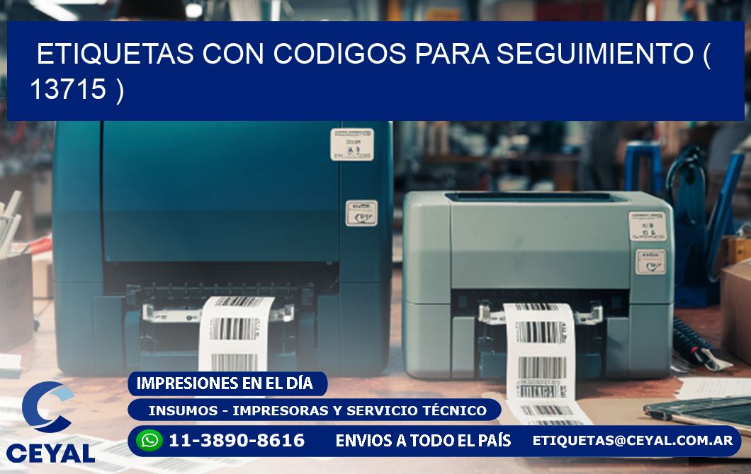 ETIQUETAS CON CODIGOS PARA SEGUIMIENTO ( 13715 )