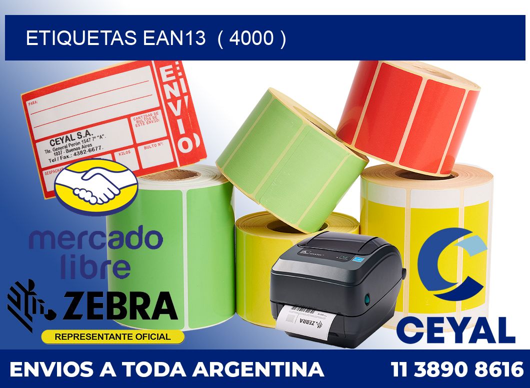 ETIQUETAS EAN13  ( 4000 )