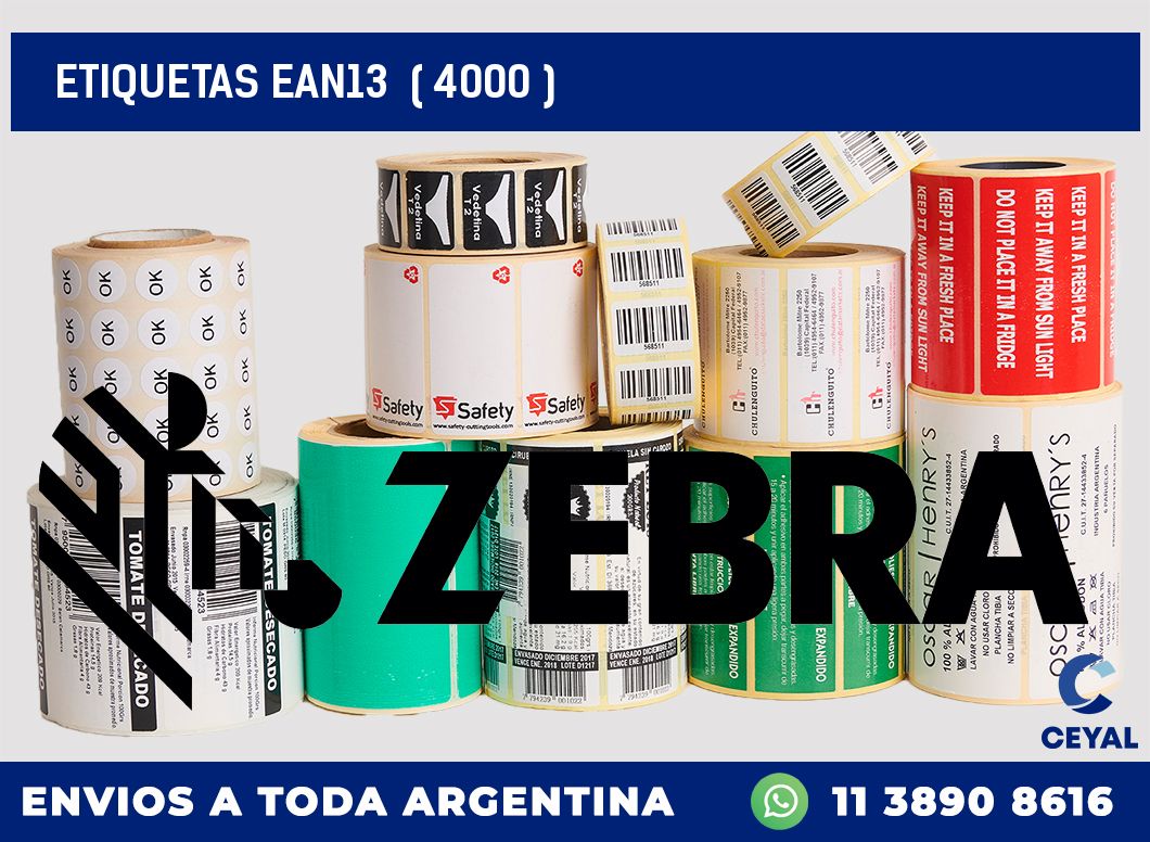 ETIQUETAS EAN13  ( 4000 )