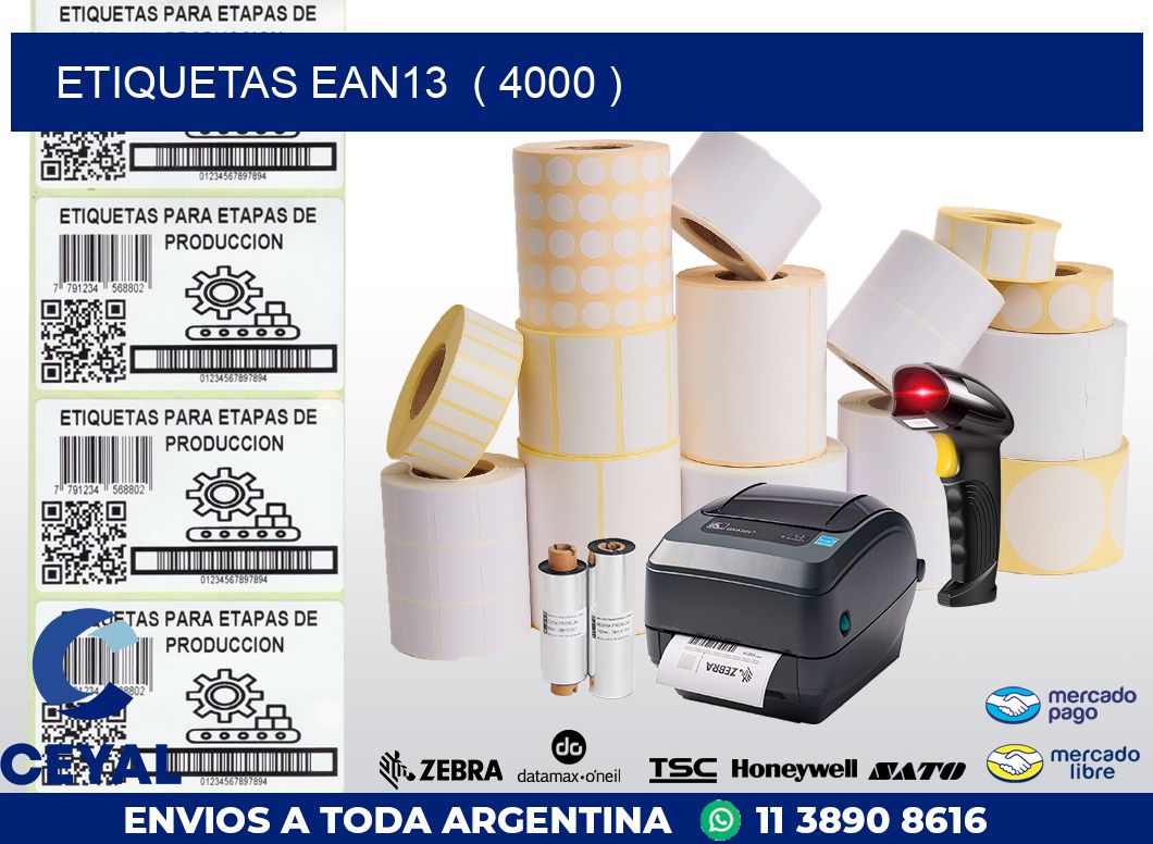 ETIQUETAS EAN13  ( 4000 )