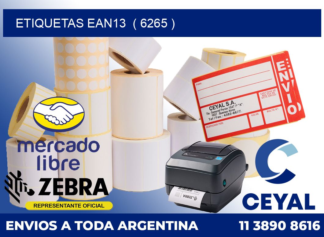 ETIQUETAS EAN13  ( 6265 )