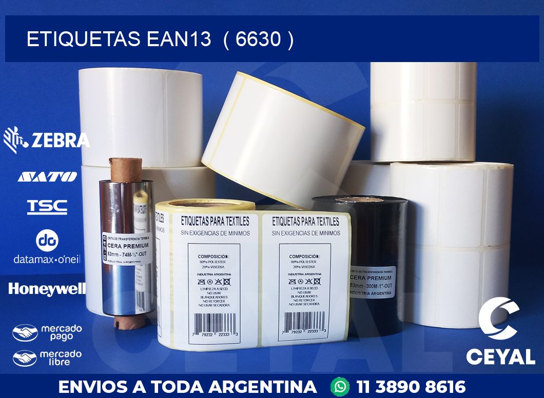 ETIQUETAS EAN13  ( 6630 )
