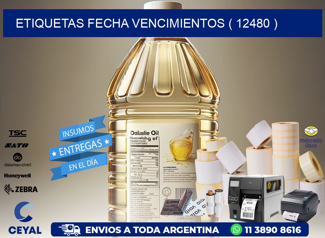 ETIQUETAS FECHA VENCIMIENTOS ( 12480 )