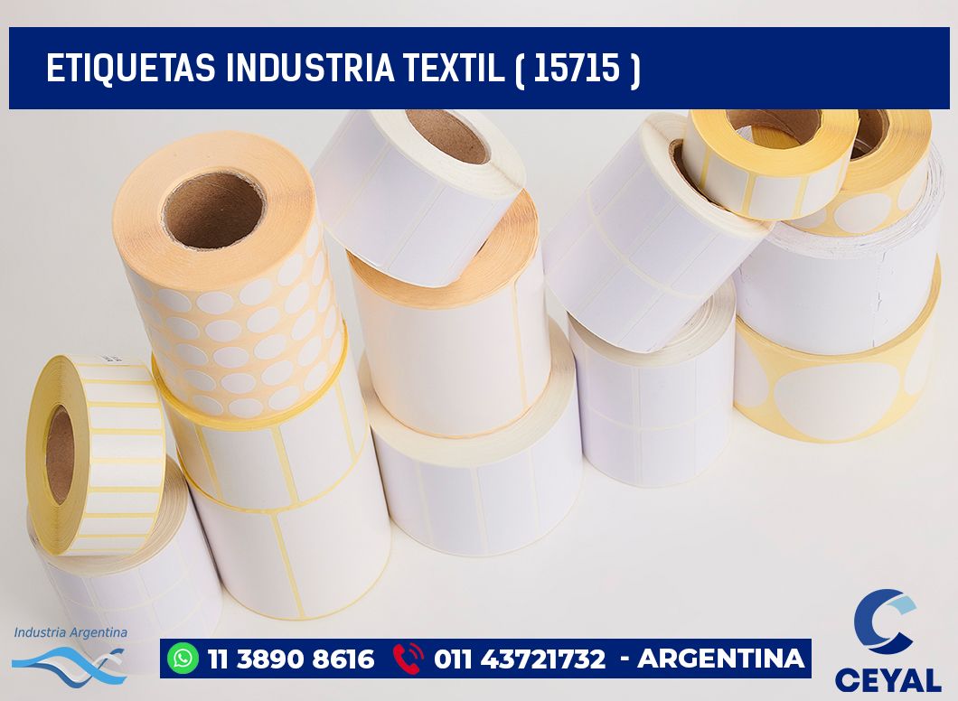 ETIQUETAS INDUSTRIA TEXTIL ( 15715 )
