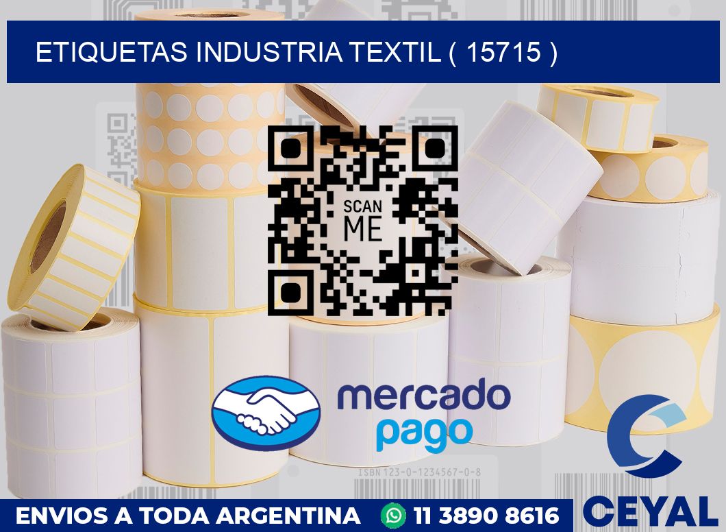 ETIQUETAS INDUSTRIA TEXTIL ( 15715 )
