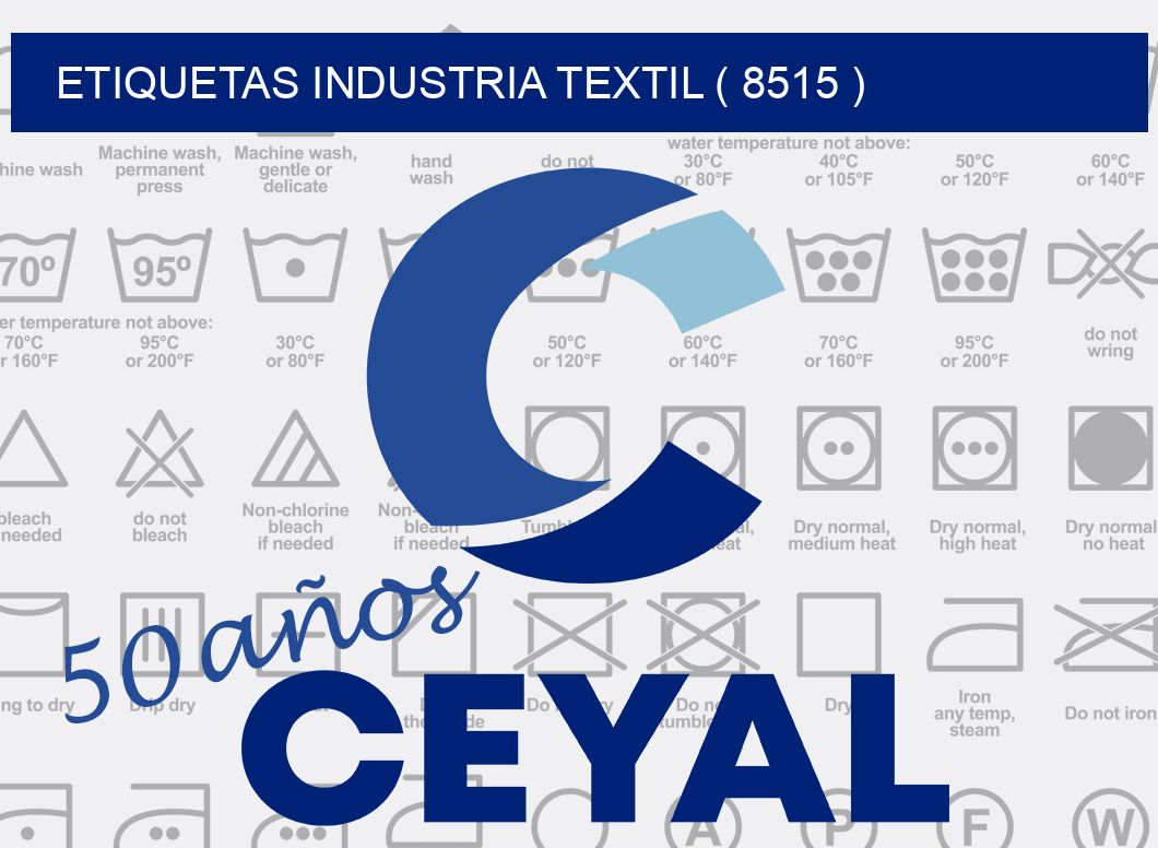 ETIQUETAS INDUSTRIA TEXTIL ( 8515 )