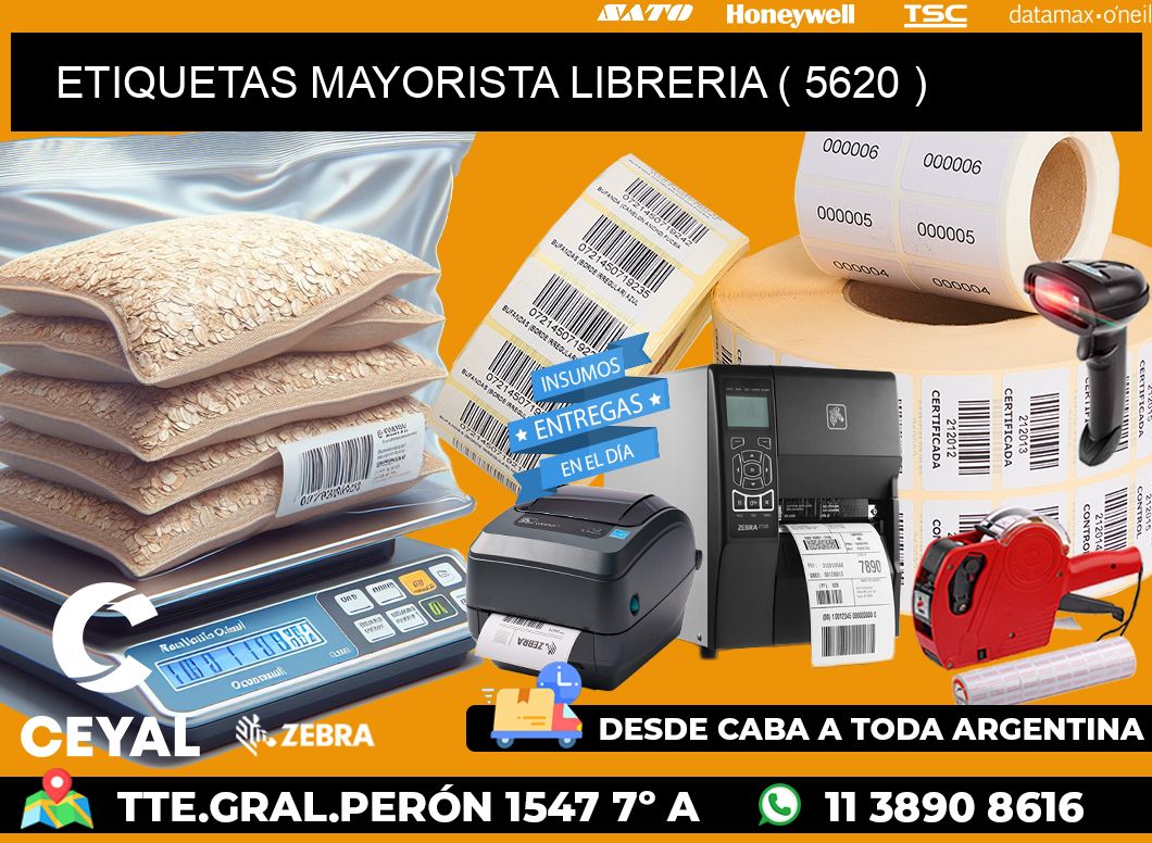 ETIQUETAS MAYORISTA LIBRERIA ( 5620 )