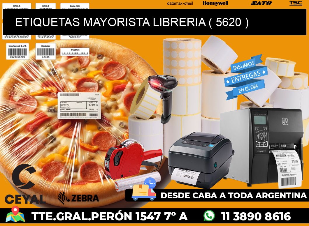 ETIQUETAS MAYORISTA LIBRERIA ( 5620 )