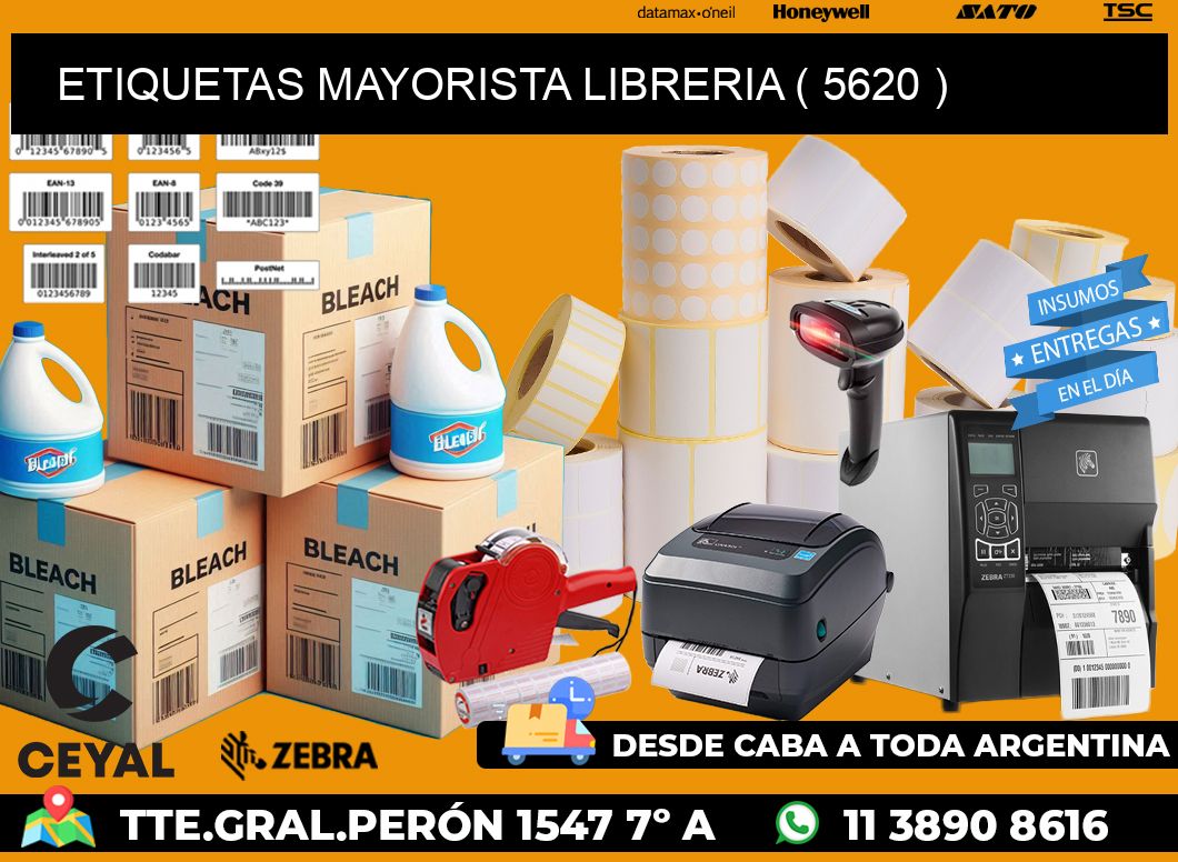 ETIQUETAS MAYORISTA LIBRERIA ( 5620 )