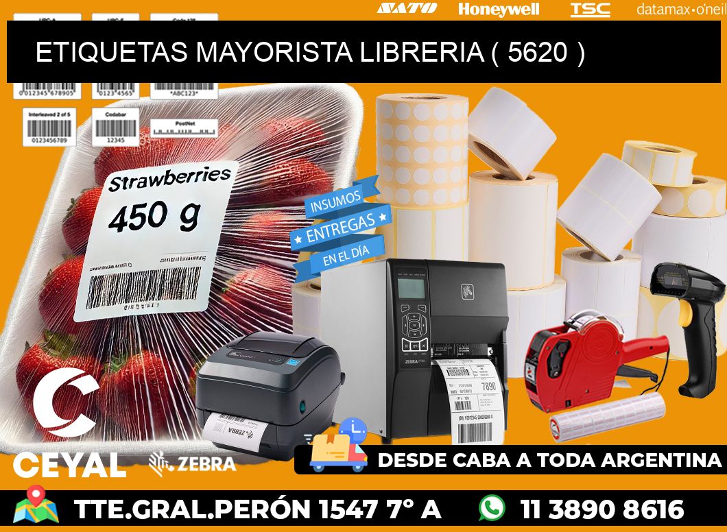 ETIQUETAS MAYORISTA LIBRERIA ( 5620 )