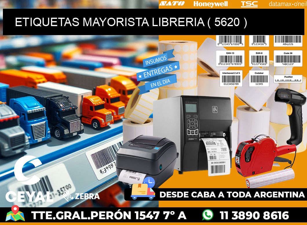 ETIQUETAS MAYORISTA LIBRERIA ( 5620 )