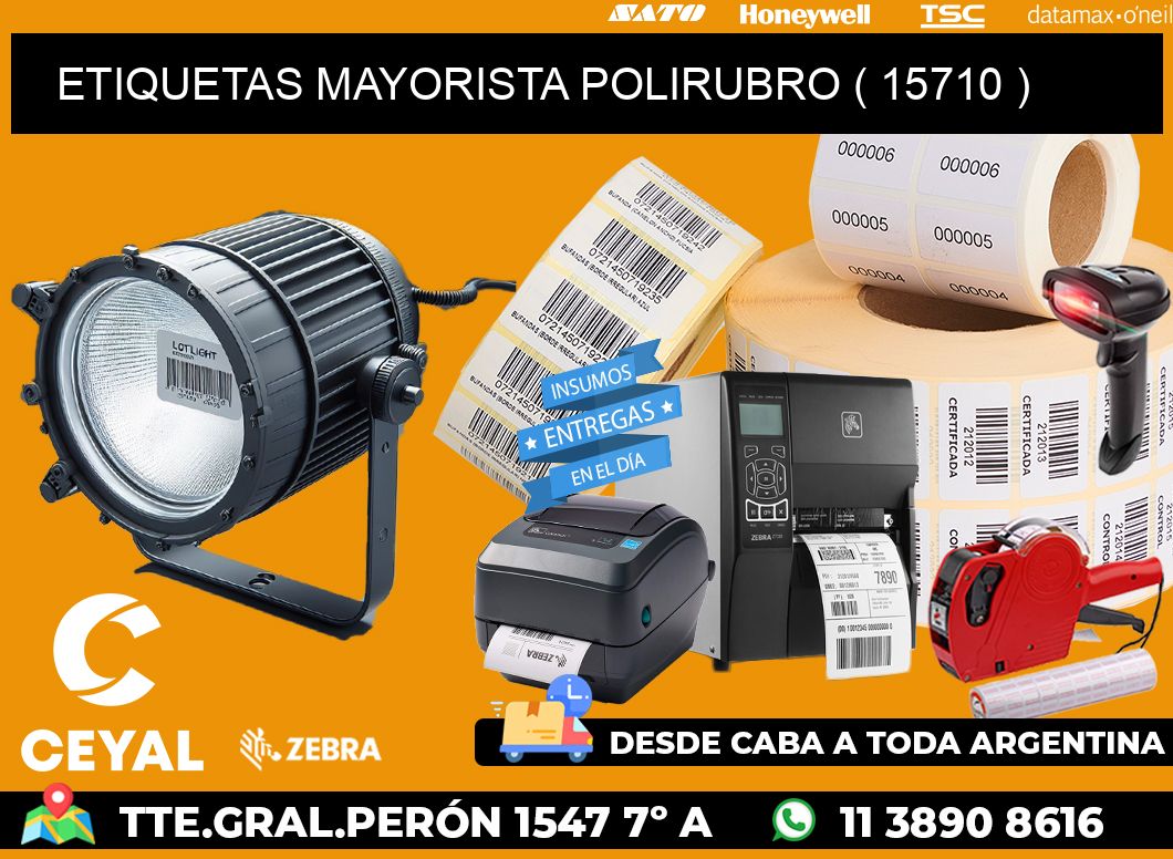 ETIQUETAS MAYORISTA POLIRUBRO ( 15710 )
