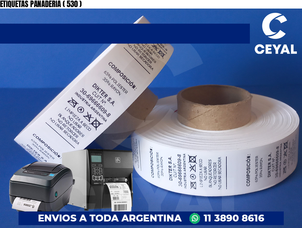 ETIQUETAS PANADERIA ( 530 )