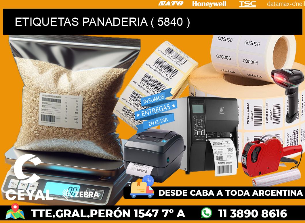 ETIQUETAS PANADERIA ( 5840 )