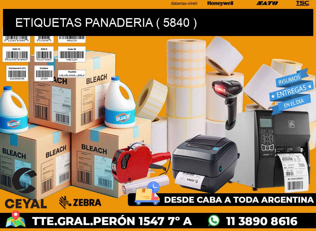 ETIQUETAS PANADERIA ( 5840 )