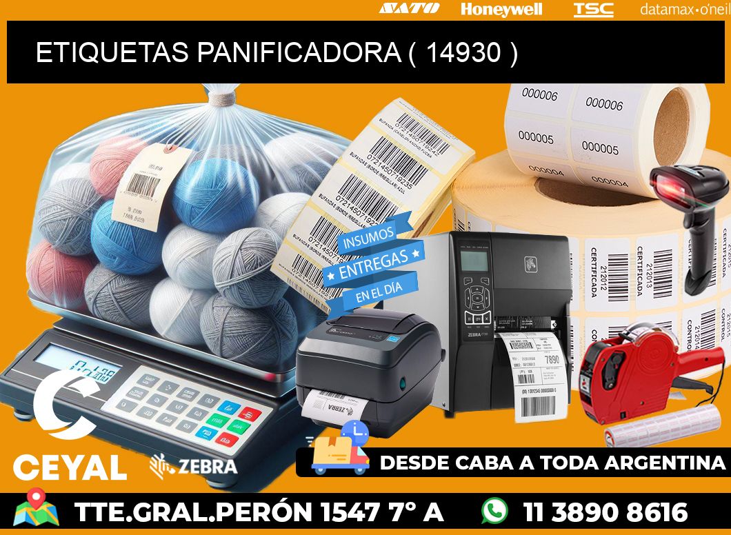 ETIQUETAS PANIFICADORA ( 14930 )