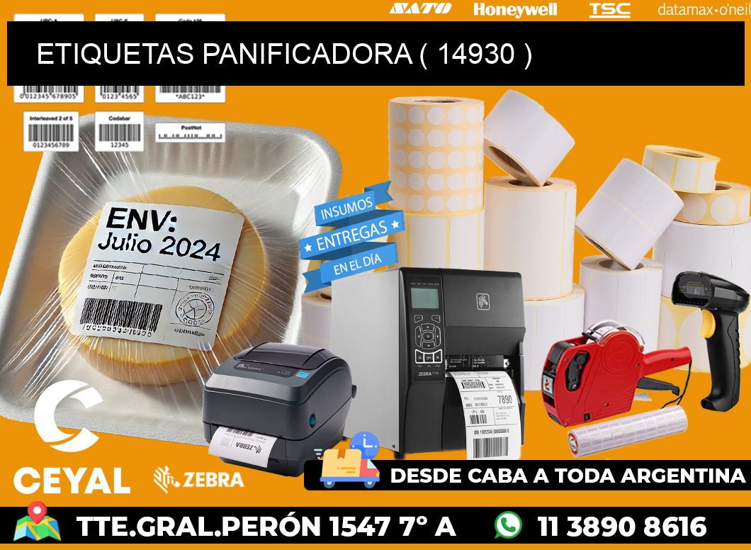 ETIQUETAS PANIFICADORA ( 14930 )