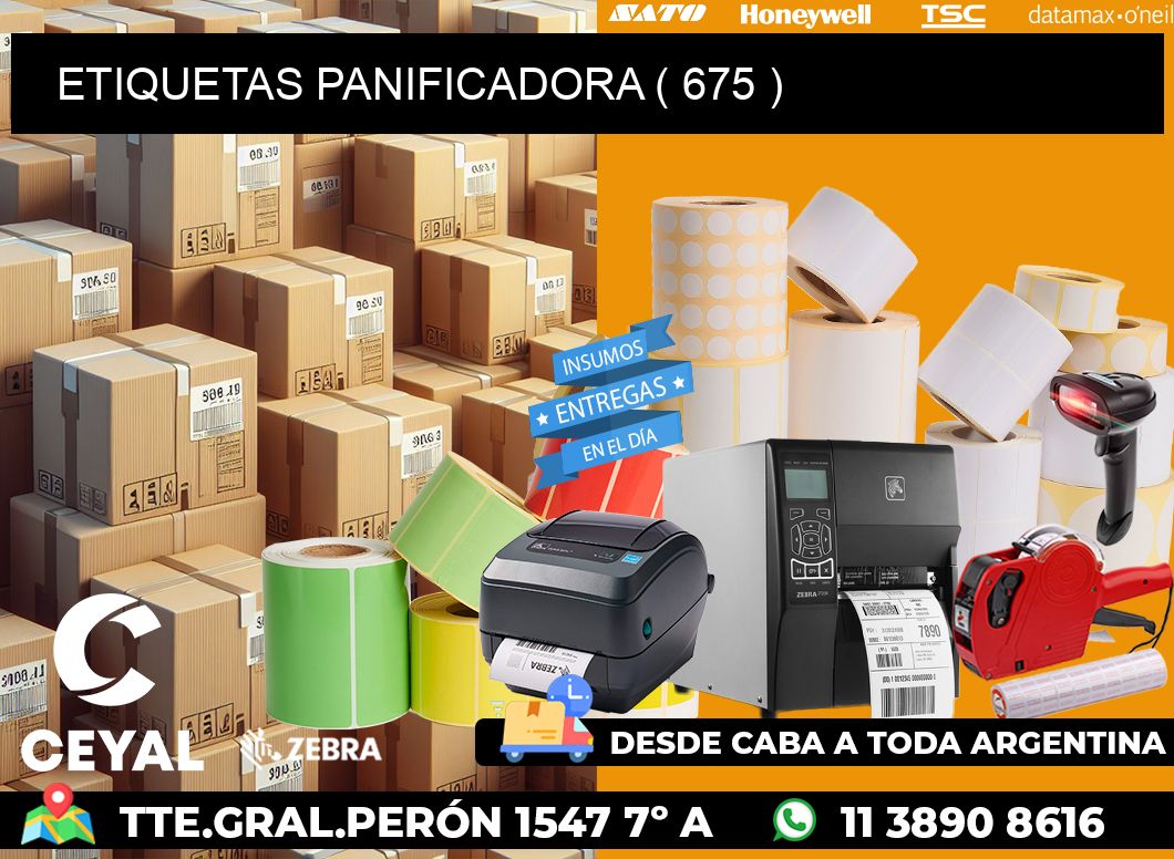 ETIQUETAS PANIFICADORA ( 675 )