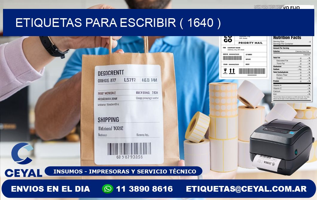 ETIQUETAS PARA ESCRIBIR ( 1640 )