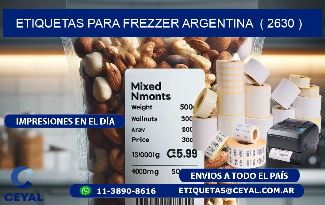 ETIQUETAS PARA FREZZER ARGENTINA  ( 2630 )