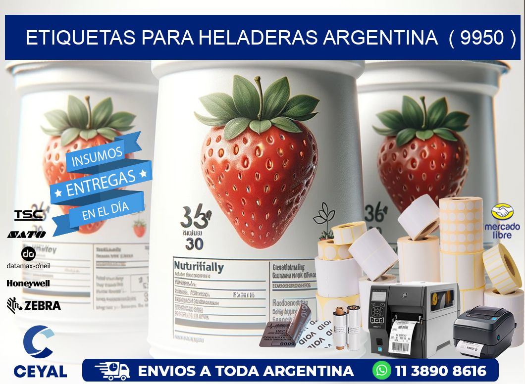 ETIQUETAS PARA HELADERAS ARGENTINA  ( 9950 )