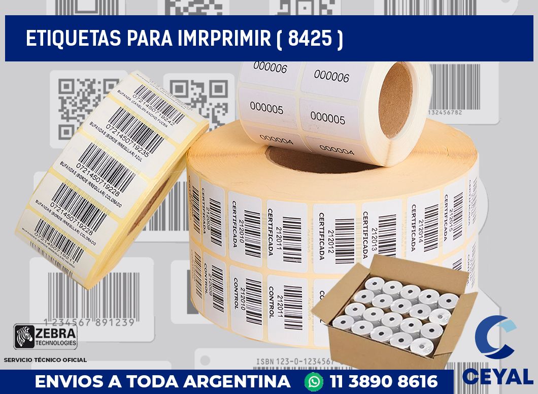 ETIQUETAS PARA IMRPRIMIR ( 8425 )