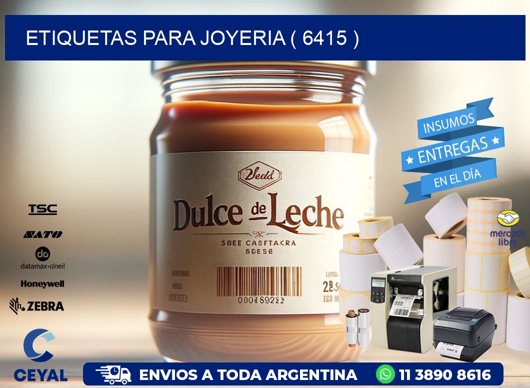 ETIQUETAS PARA JOYERIA ( 6415 )