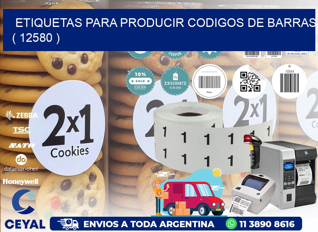 ETIQUETAS PARA PRODUCIR CODIGOS DE BARRAS ( 12580 )