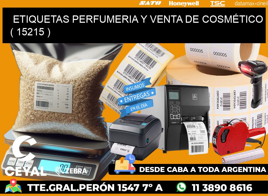 ETIQUETAS PERFUMERIA Y VENTA DE COSMÉTICO ( 15215 )