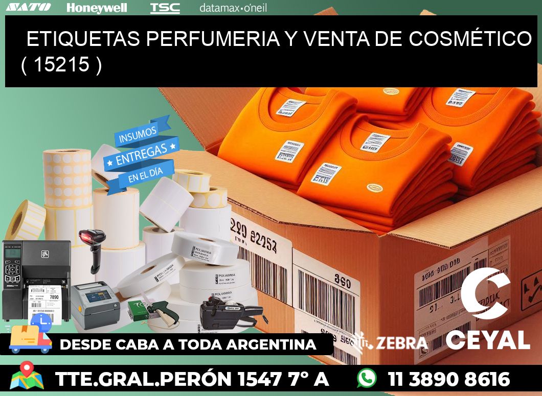ETIQUETAS PERFUMERIA Y VENTA DE COSMÉTICO ( 15215 )