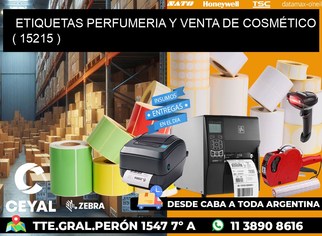 ETIQUETAS PERFUMERIA Y VENTA DE COSMÉTICO ( 15215 )