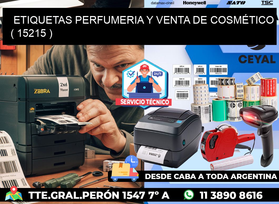 ETIQUETAS PERFUMERIA Y VENTA DE COSMÉTICO ( 15215 )