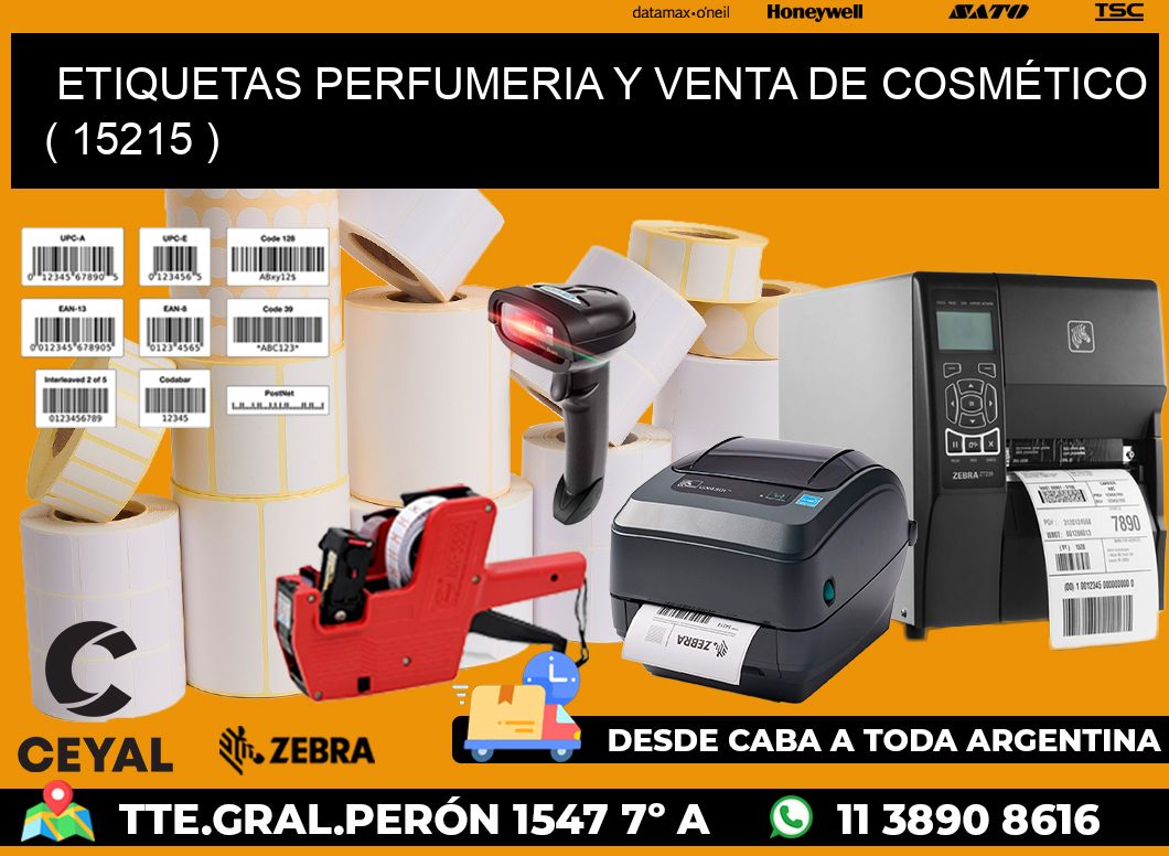 ETIQUETAS PERFUMERIA Y VENTA DE COSMÉTICO ( 15215 )
