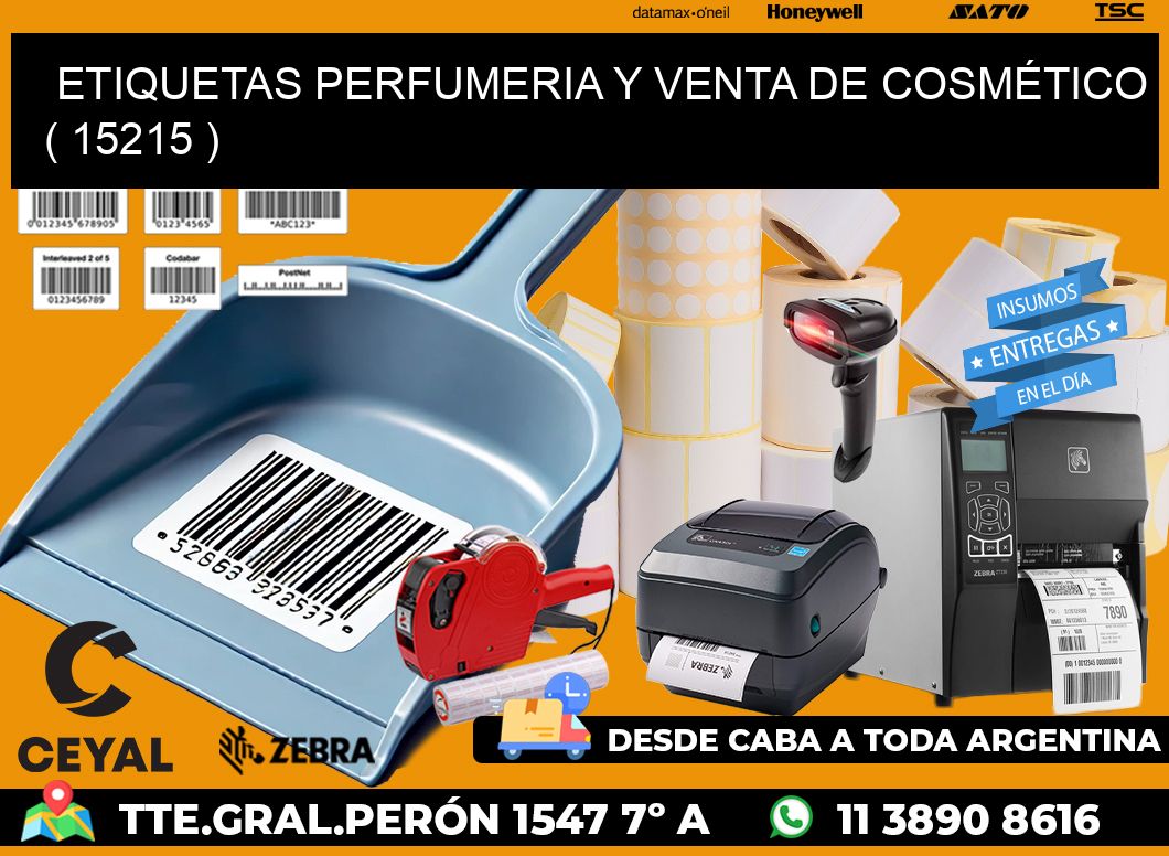 ETIQUETAS PERFUMERIA Y VENTA DE COSMÉTICO ( 15215 )