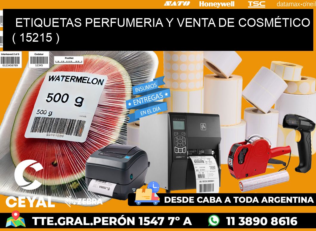 ETIQUETAS PERFUMERIA Y VENTA DE COSMÉTICO ( 15215 )