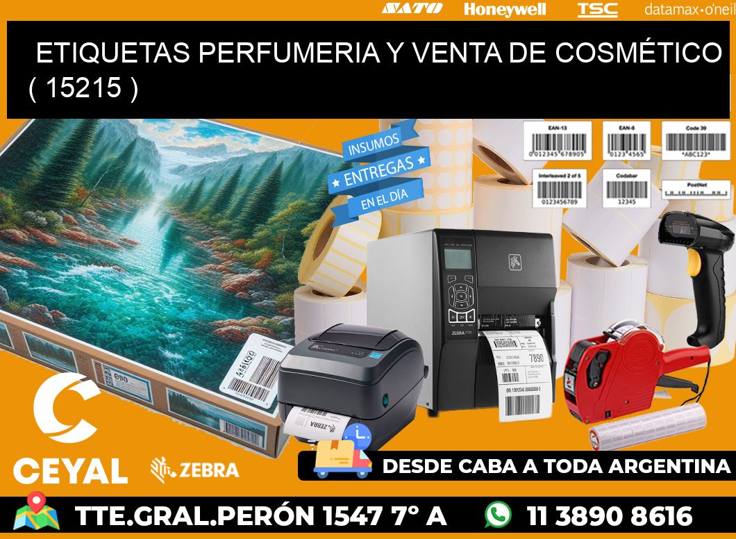 ETIQUETAS PERFUMERIA Y VENTA DE COSMÉTICO ( 15215 )