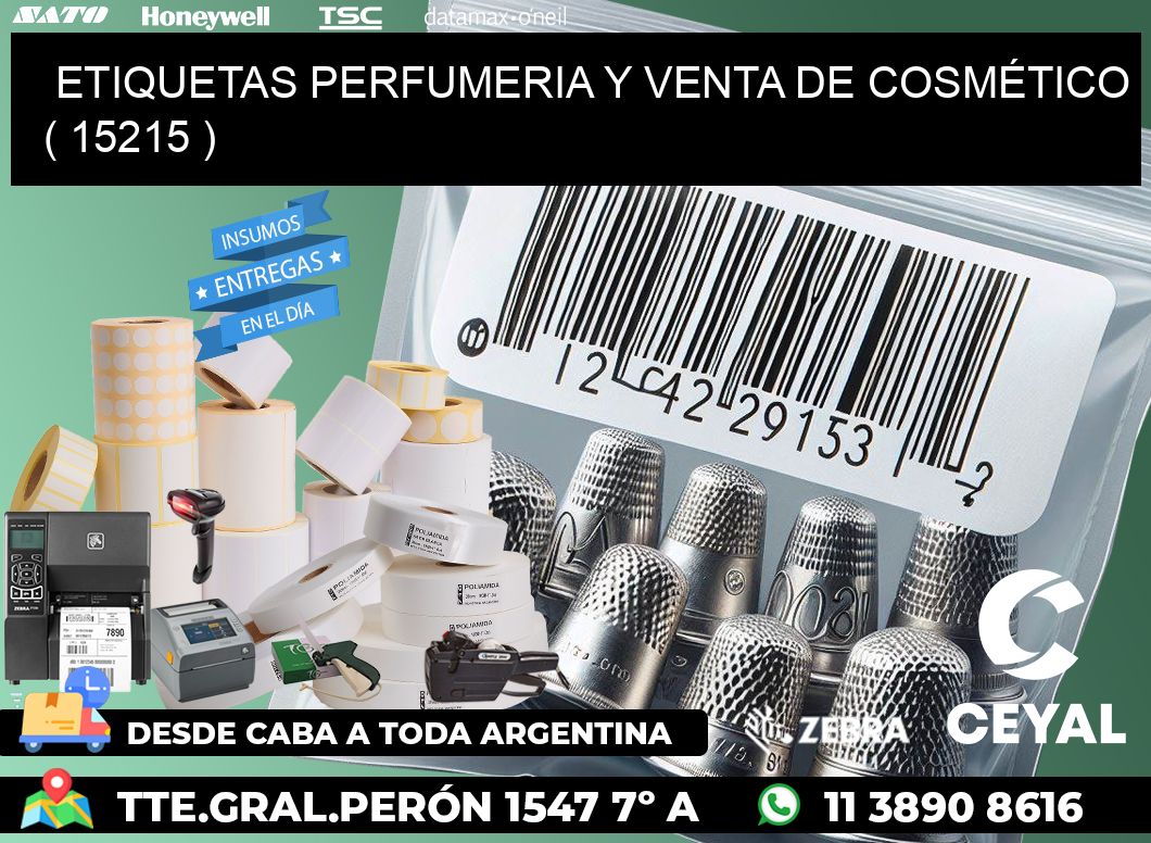 ETIQUETAS PERFUMERIA Y VENTA DE COSMÉTICO ( 15215 )
